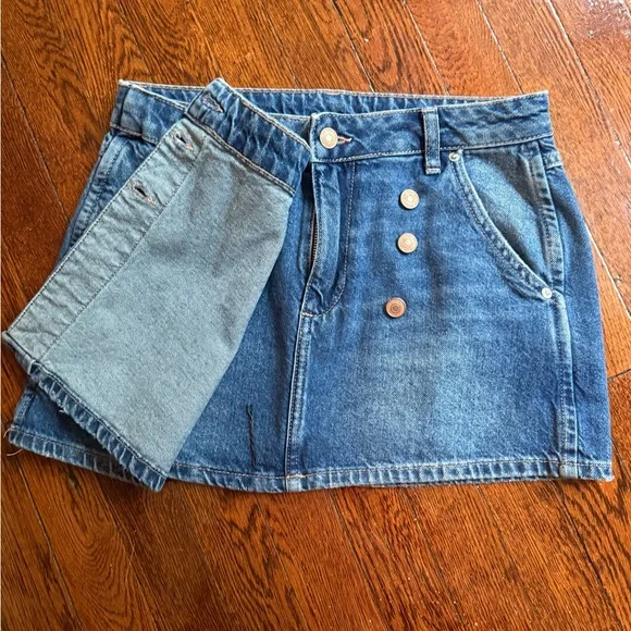 Free People Wynne Denim Mini Skirt - Picture 4 of 4